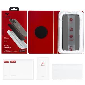 Защитное стекло RUBYTAK iPh 16 Plus Privacy с аппликатором