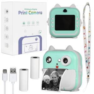 Фотоаппарат мгновенной печати зеленый