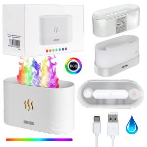 Увлажнитель воздуха с подсветкой ароматерапевтический DQ701A белый 