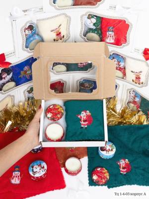 Набор подарочный 2 в 1 в коробочке: Полотенце 25*50 см и Ароматическая свеча