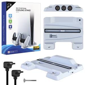 Подставка охлаждающая для игровой приставки PS5 с зарядкой и индикацией TP5-1507
