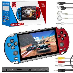 Игровая приставка X7 Plus красный с синим