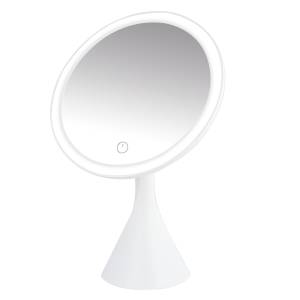Настольное зеркало для макияжа с подсветкой ML-06 ISA белое