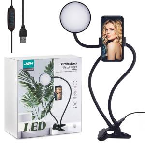 Селфи кольцо с гибким держателем SL-9 черное JBH