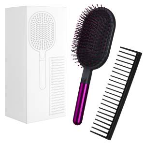 Набор расчесок Styling Set Purple new без ЛОГО (гребень + массажная)