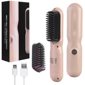 Расческа для выпрямления волос HX-101 розовый