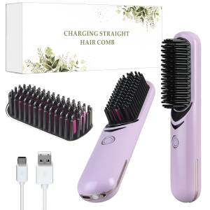 Расческа для выпрямления волос HX-103 сиреневый
