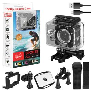 Экшен камера D600 серая