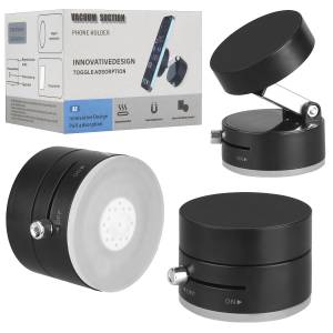 Вакуумный магнитный держатель для телефона A2 черный