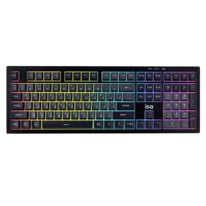 Беспроводная клавиатура с RGB-подсветкой ISA KB-10 черная