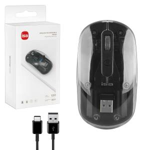Мышь беспроводная WM-8 ISA Прозрачно-черная