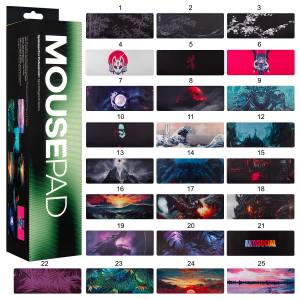 Коврик для мышки XXL в ассортименте (300*800*2mm)