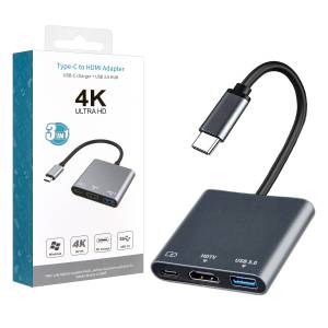 HUB Type-C 3in1 (Type-C + HDMI + USB 3.0) Model:OT-9175D