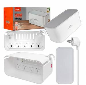 Сетевой фильтр на 5 розеток + 3 USB 2м 2500W SN5309 (SN5311) LDNIO Универсальная розетка