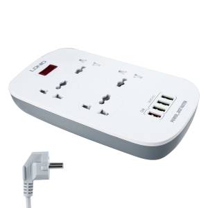 Сетевой фильтр на 4 розетки + 4USB SC4407 EU LDNIO белый