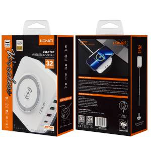 Беспроводное зарядное устройство + 3 USB + Type-C 32W AW004 LDNIO