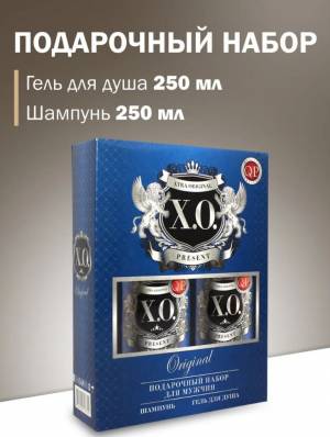 Подарочный мужской набор Шампунь для волос + Гель для душа