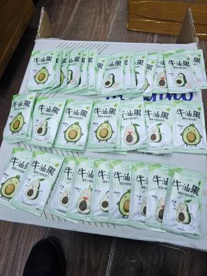 [50 штук] Влажные салфетки авокадо для снятия макияжа. Размер 18×15