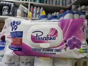 Влажные полотенца для чистки поверхности 100 штук в пачке