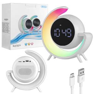 Портативная акустика RGB SM-012 Белая