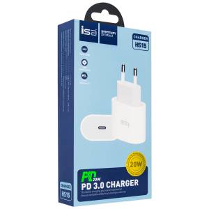 Переходник СЗУ HS15 на Type-C PD20W ISA белый