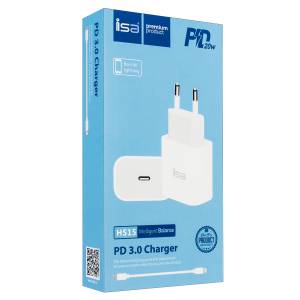 СЗУ HS15 Type-C на Lightning PD20W ISA белое