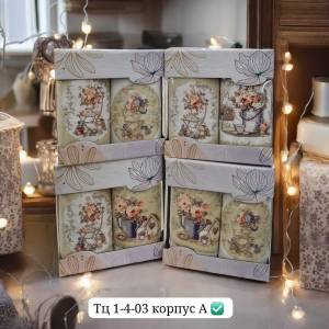 2шт. полотенца льняные 35*65 см в коробке