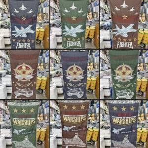 #Без выбора! 140*70см стёганое полотенце на 23 февраля. Штучно или упаковка!!!