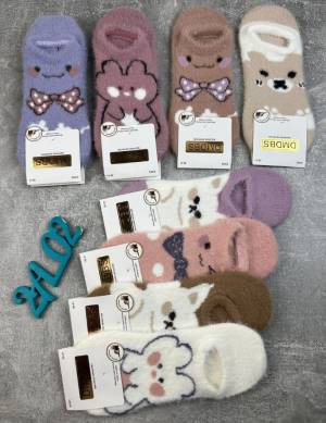 10 пар Женские следки из Меха куницы Р.: 36-41