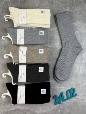 10 пар Женские носки в рубчик Нежный мех ламы Р: 36-41