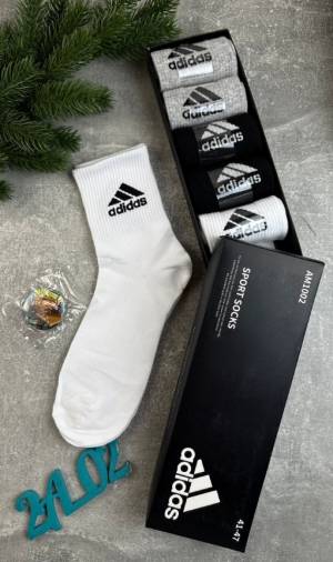 6 пар в коробке Мужские спортивные, фирменные носки Р.41-46