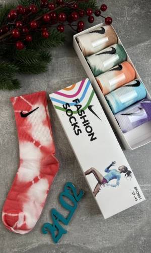 6 пар в коробке Женские спортивные, фирменные носки Р: 36-41