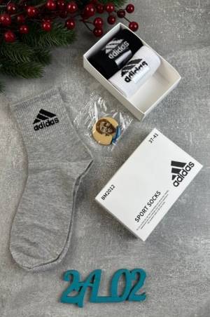 3 пары в коробке Женские спортивные, фирменные носки Р: 36-41