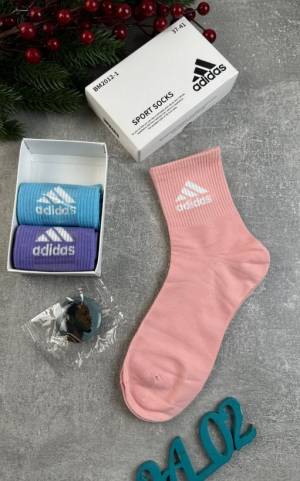 3 пары в коробке Женские спортивные, фирменные носки Р: 36-41