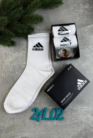 3 пары в коробке Мужские спортивные, фирменные носки Р: 41-47