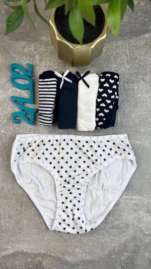 Детские трусы, хлопок. Турция. Набор 5 штук. Размеры: 3-4, 5-6, 6-7, 8-9, 10-11, 12-13 лет