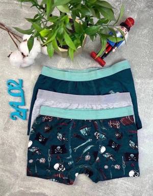 Детские трусы, хлопок. Турция. Набор 3 штук. Размеры: 3-4, 5-6, 7-8 лет
