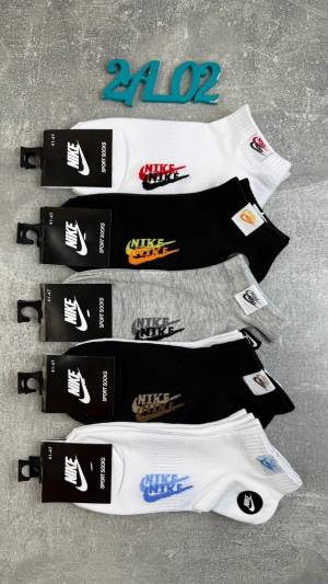 Мужские носки пол короткие, 10 пар. Хлопок. Турция. Р.: 41-47