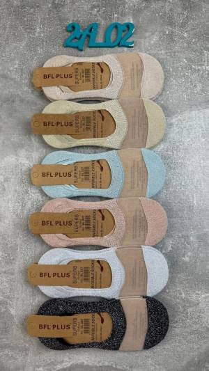 Женские носки-следки 3D, 12 пар. Хлопок Р.: 36-41