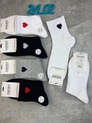 Женские носки средней длины, 10 пар. Хлопок. Р.: 36-41