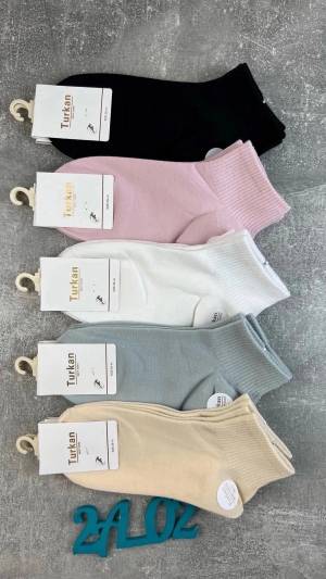 Женские носки короткие, 10 пар. Хлопок. Р.: 36-41