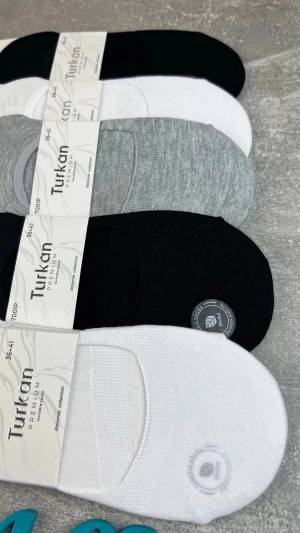 Женские невидимые носки-следки, 10 пар. Нескользящие. Р.: 36-41