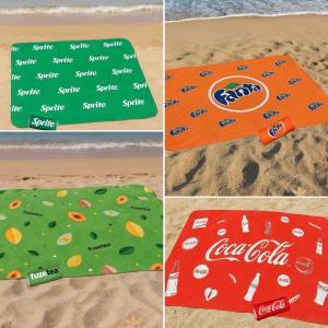 Без выбора!!! Пляжное полотенце в сумочке 150*100 см Микрофибра