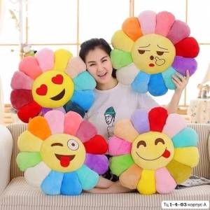 Акция!!! Без выбора!!! 2 в 1 Сидушка-подушка 40 см. Велюр