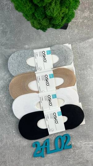 [Упаковка 12 пар] Женские невидимые носки-следки. Хлопок. Р.: 36-41