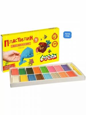 Пластилин мягкий Каляка-Маляка 'Дельфин и сокровища', 16 цветов, 240 г, со стеком Каляка-Маляка.