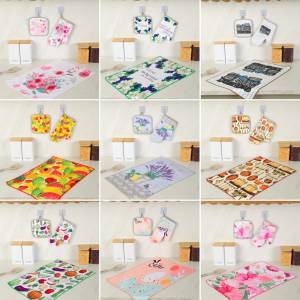 Кухонный набор 3 в 1. Полотеце, прихватка, рукавица