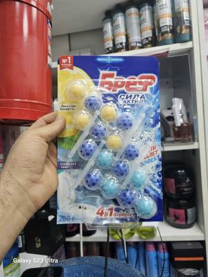 [4 блока по 50г] Подвесной блок гигиенический для унитаза Bref WC