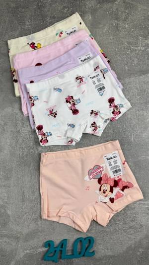 Детские трусы шортики. Упаковка 5 штук. Размеры 1-2, 7-8, 9-10 Лет