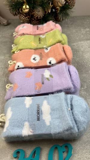 [10 пар Мех куницы] Женские теплые носки с ослабленной резинкой, р.36-41